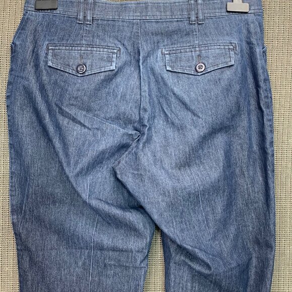 Lee Platinum Label Womens Size 16S Blue Capri Pants Denim Blend - Picture 11 of 12